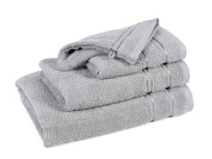 Froté ručník / osuška - Šedá - s dvojitým pruhem