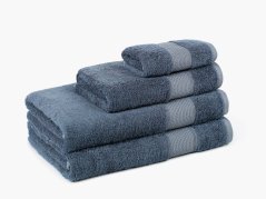 Bambusový ručník / osuška Baroko - džínově modrá