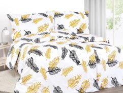 Saténové povlečení - palmové listy