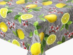 PVC ubrusovina citrony - metráž šířka 140 cm