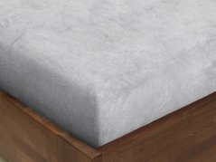 Mikroplyšové prostěradlo - světle šedé