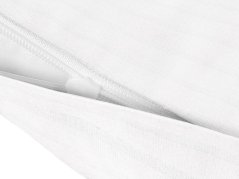 Damaškový povlak na polštář – 24/6 mm proužek bílý