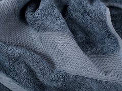 Bambusový ručník / osuška Baroko - džínově modrá